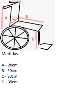 Cadeira de rodas para Basquete P