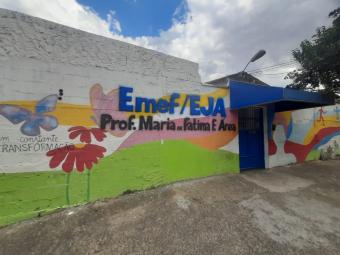 Emef Maria de Fátima foi a unidade municipal escolhida para receber o projeto - Crédito: Divulgação