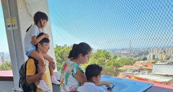 Torre do Castelo: observação da cidade encantou conselheiros mirins - Crédito: Divulgação