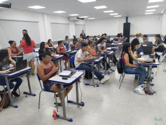Aulas no Ceprocamp Campo Belo, que atende 305 alunos matriculados nos diversos cursos - CrÃ©dito: DivulgaÃ§Ã£o/Ceprocamp